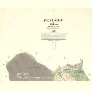 Pendorf - m2254-1-001 - Kaiserpflichtexemplar der Landkarten des stabilen Katasters