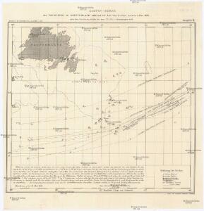 Karten-Skizze des Treibeises bei Newfundland während der Zeit vom 11. März bis zum 5. Mai 1891, nach den Berichten, welche bis zum 20. Mai eingegangen sind
