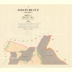 Hosterlitz (Hostize) - m0856-1-001 - Kaiserpflichtexemplar der Landkarten des stabilen Katasters