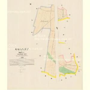 Wossitz - c5534-1-002 - Kaiserpflichtexemplar der Landkarten des stabilen Katasters