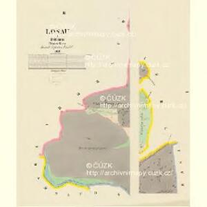 Losau - c3828-1-001 - Kaiserpflichtexemplar der Landkarten des stabilen Katasters