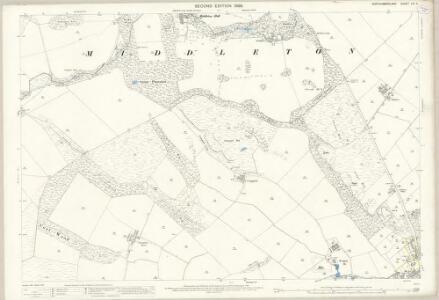 Northumberland (Old Series) XVI.5 (includes: Belford; Detchant; Easington Grange; Easington; Middleton) - 25 Inch Map