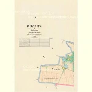 Woznitz - c2451-1-002 - Kaiserpflichtexemplar der Landkarten des stabilen Katasters