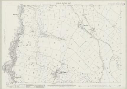 Cornwall XIV.5 & XIII.8 (includes: St Teath; Tintagel) - 25 Inch Map