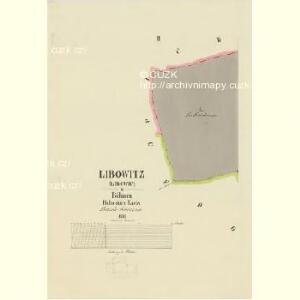 Libowitz (Libowic) - c4054-1-002 - Kaiserpflichtexemplar der Landkarten des stabilen Katasters
