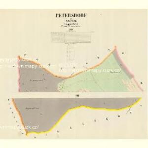 Petersdorf - m2265-1-001 - Kaiserpflichtexemplar der Landkarten des stabilen Katasters