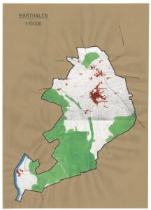 Marthalen: Definition der Siedlungen für die eidgenössische Volkszählung am 01.12.1950; Siedlungskarte