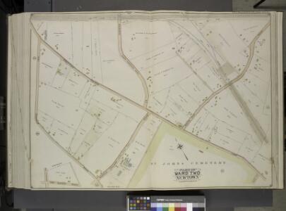 Queens, Vol. 2, Double Page Plate No. 41; Part of     Ward Two Newtown; [Map bounded by Trotting Course Lane, Remsen St. (North        Hempstead Road), White Pot Road; Including Cooper Road, Middle Village Road      (Juniper Swamp Road), Dry Harbor Ro