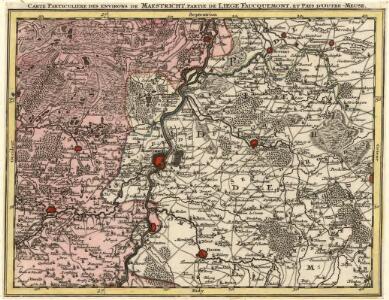 Carte Particuliere des Environs de Maestricht, Partie de Liege Faucquemont, et Pays d'Outre-Meuse
