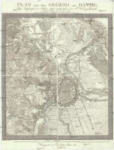 Plan von der Gegend um Danzig im Anfange des Jahres 1807