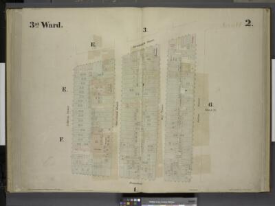 [3rd Ward. Plate 2: Map bounded by Greenwich Street,  Fulton Street, Broadway, Liberty Street; Including Church St, Courtland Street,  Dey Street]
