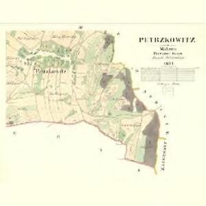 Petrzkowitz - m2278-1-002 - Kaiserpflichtexemplar der Landkarten des stabilen Katasters