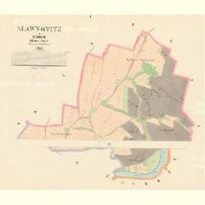 Slawnowitz - c7030-1-001 - Kaiserpflichtexemplar der Landkarten des stabilen Katasters