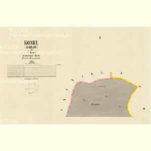 Kosel (Kozlov) - c3459-1-001 - Kaiserpflichtexemplar der Landkarten des stabilen Katasters