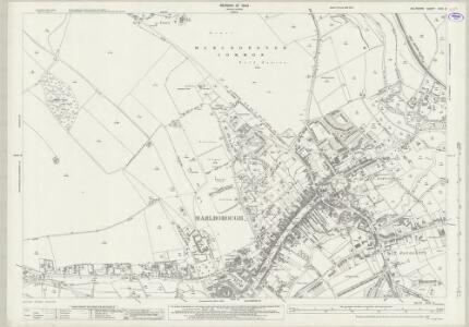 Wiltshire XXIX.9 (includes: Marlborough; Mildenhall; Preshute) - 25 Inch Map