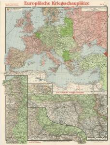 Paasche's Frontenkarte, Nr. 11 Europäische Kriegsschauplätze