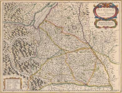 Alemannia Sive Suevia Superior [Karte], in: Theatrum orbis terrarum, sive, Atlas novus, Bd. 1, S. 280.