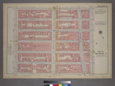 Plate 37, Part of Section 4: [Bounded by W. 53rd Street, Seventh Avenue, W. 47th Street and Ninth Avenue.]