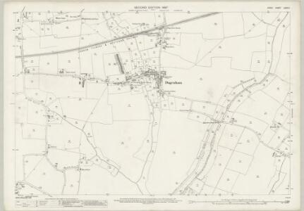 Essex (1st Ed/Rev 1862-96) LXXIV.11 (includes: Dagenham; Hornchurch) - 25 Inch Map