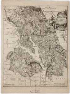Norge 117: Kart over Hedemarken; Toten og Søen Mjøsen