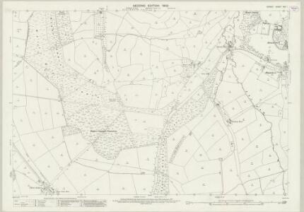 Dorset XXII.1 (includes: Hermitage; Hilfield; Holnest; Leigh; Minterne Magna) - 25 Inch Map