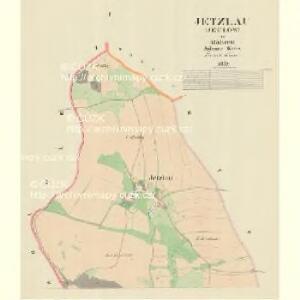 Jetzlau (Jeclow) - m1060-1-001 - Kaiserpflichtexemplar der Landkarten des stabilen Katasters