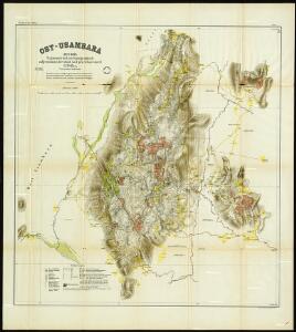 German East Africa. Map 1. East Usambara. 1897-1899. Trigonometric and topographically surveyed, calculated and drawn by H. Böhler