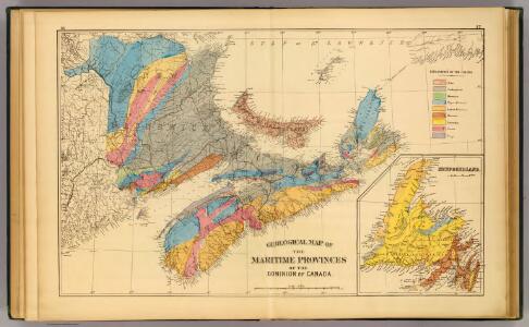 Geological map, Maritime Provinces.