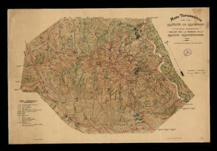 Mapa topografich de la montanya de Montserrat i de ses vessants / publicat per la redacció de la Revista Montserratina; deliniat per D. Joan Cabeza