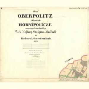 Ober Politz - c2123-1-001 - Kaiserpflichtexemplar der Landkarten des stabilen Katasters