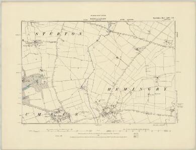 Lincolnshire LV.NW - OS Six-Inch Map