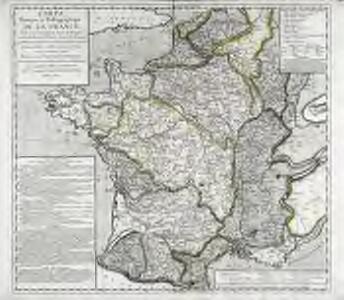 Carte physique et hydrographique de la France