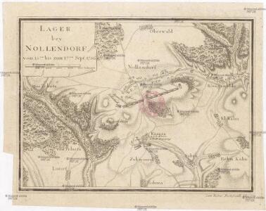 Lager bey Nollendorf von 15.ten bis zum 17.ten Sept. 1756
