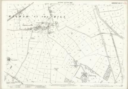 Leicestershire XLII.2 (includes: Higham on the Hill; Hinckley; Nuneaton) - 25 Inch Map