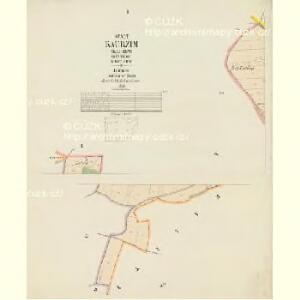 Kaurzim (Kauřim) - c3428-1-001 - Kaiserpflichtexemplar der Landkarten des stabilen Katasters