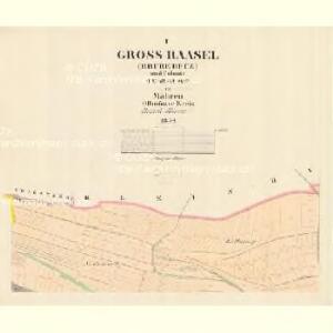 Gross Raasel (Hrube Rečz) - m2539-1-001 - Kaiserpflichtexemplar der Landkarten des stabilen Katasters