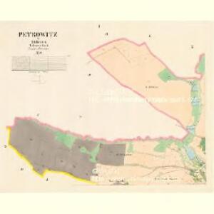 Petrowitz - c5726-1-001 - Kaiserpflichtexemplar der Landkarten des stabilen Katasters