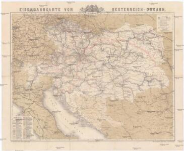 Eisenbahnkarte von Oesterreich-Ungarn