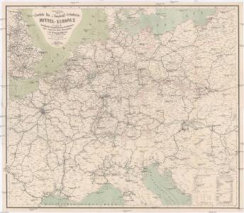 Special-Karte der Eisenbahn- Post- u[nd] Dampfschiff-Verbindungen Mittel-Europa's