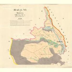 Maleny - m1702-1-001 - Kaiserpflichtexemplar der Landkarten des stabilen Katasters