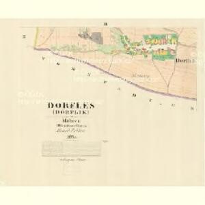 Dörfles (Dörflik) - m3412-2-002 - Kaiserpflichtexemplar der Landkarten des stabilen Katasters