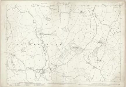 Monmouthshire XX.13 (includes: Devauden; Llan Gwm; Llantrisaint Fawr) - 25 Inch Map