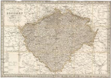 Neueste General-Post & Strassen-Karte des Königreichs Boehmen