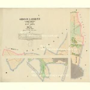 Gross Lometz (Welky Lomec) - c4217-1-001 - Kaiserpflichtexemplar der Landkarten des stabilen Katasters