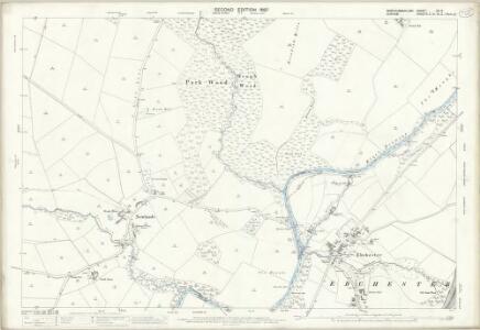 Northumberland (Old Series) CV.9 (includes: Consett; Hedley; Newlands; Whittonstall) - 25 Inch Map