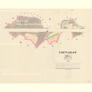 Potworow - c6051-1-003 - Kaiserpflichtexemplar der Landkarten des stabilen Katasters