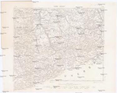 Podrobná mapa Markrabství moravského a Vévodství slezkého