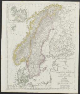[Neuer Atlas der ganzen Erde nach den neuesten Bestimmungen ... : XII.] Schweden, Norwegen und Daenemark