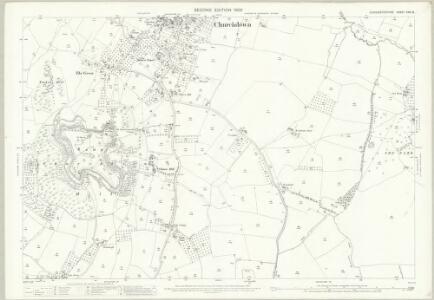 Gloucestershire XXVI.13 (includes: Badgeworth; Brockworth; Churchdown; Hucclecote) - 25 Inch Map
