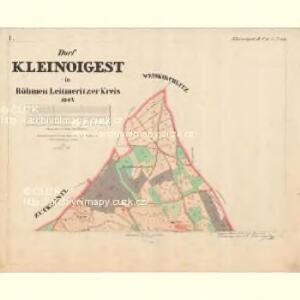 Kleinoigest - c8227-2-001 - Kaiserpflichtexemplar der Landkarten des stabilen Katasters